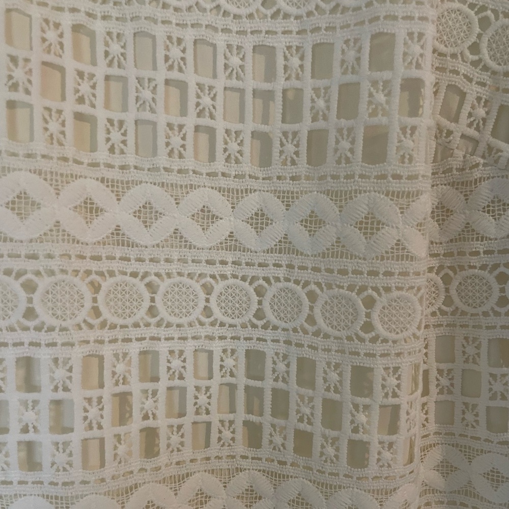 White Eyelet Dress (Like New, Worn Once) - Picture 3 of 5